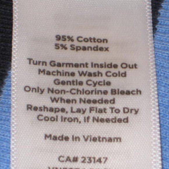 NWT Talbots Sz 1X Blue Striped Button Cuff Sleeve Bateau Neck Hutton Stripe LS - Picture 9 of 9